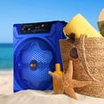 thumbnail image 3 of QFX Bluetooth Battery Powered Portable PA Speaker- Blue, 3 of 3