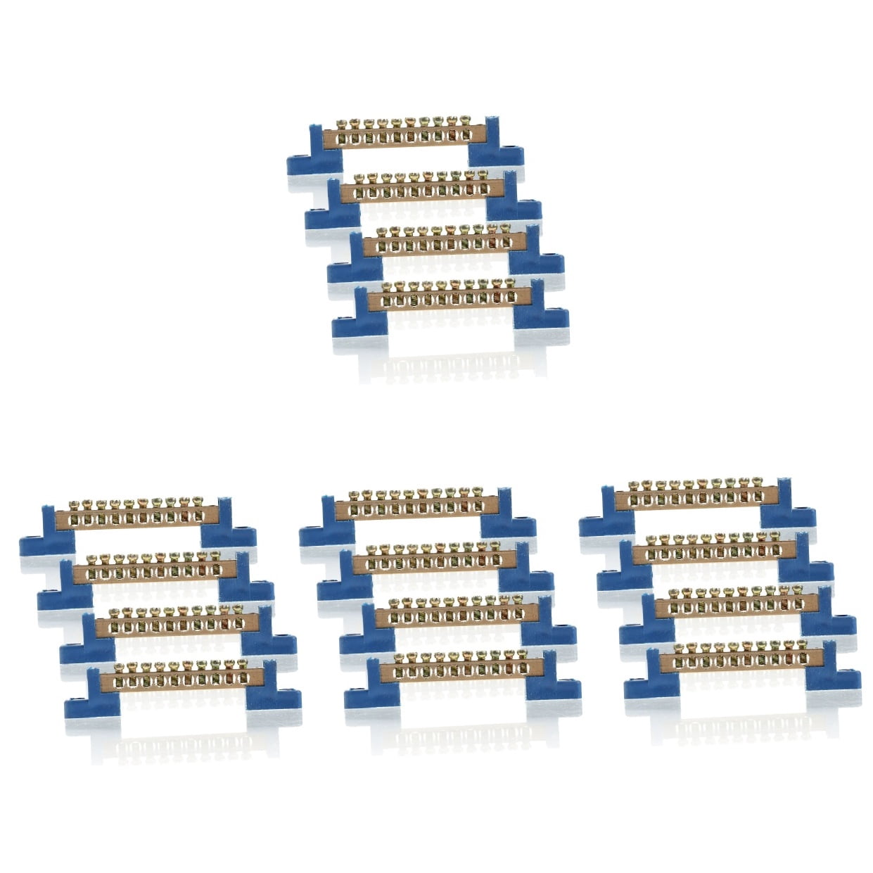 unbranded 16 pcs  Terminal Bus Bar 10 Holes Car Terminal Strip Distribution Terminal Block