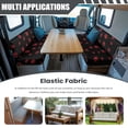 thumbnail image 3 of Yuyamidu Red Dog Paw RV Dinette Cushion Covers Booth Set Stretchy Camper Cushion Covers Soft Couch Cover for RV Camper Sofa Comfy Loveseat Slipcovers for Travel Trailer Couch, 3 of 7