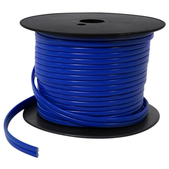 Rockville R14G75MS-BL Blue 75 Foot Spool Marine/Boat 14 AWG Speaker Wire