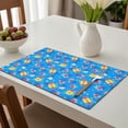 thumbnail image 6 of Placemat, Pioneer Flower Floral Print Pattern Place Mats Table Mat Set Of 2, PVC Washable Placemats for Party Kitchen Dining Decoration, 18x12 Inch, Fade Resistant, 6 of 6