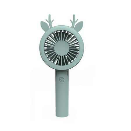 

MWstore Portable Handheld Folding USB Rechargeable Desktop Cooling Fan LED Night Light