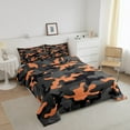 thumbnail image 5 of Erosebridal Army Camouflage Lightweight Bedding Set Teens Camo Comforter Set Colorful Pattern Decor Comforter Orange Black Grey Quilt Set Bedroom Collection 3Pcs Queen Size, 5 of 5