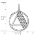 thumbnail image 4 of 14K White Gold Gatsby Diamond Initial A Charm (Width 17.81) - Jbsp, 4 of 5