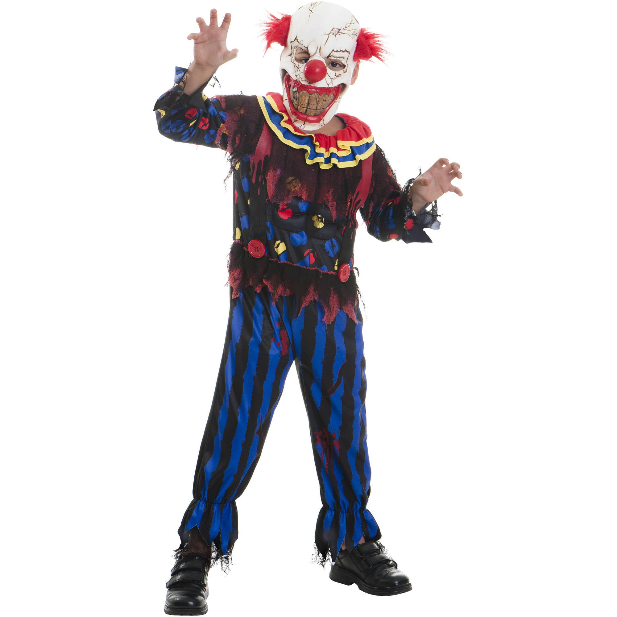 Killer Clown Child Halloween Costume - Walmart.com