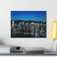 thumbnail image 6 of Vancouver Night Skyline Canvas Artwork Breathtaking Stunning Cityscape for Home Decor Ready to Hang, 6 of 18