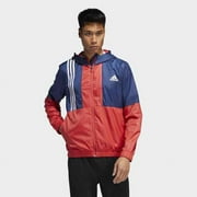 Adidas Men's Axis Windbreaker Jacket (Blue/Red) Size Medium