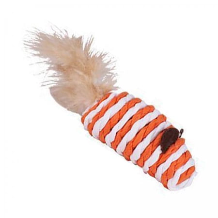 balikha 3xFake Mouse Cat Toys Small for Interactive Game Cat Kitten Store Orange