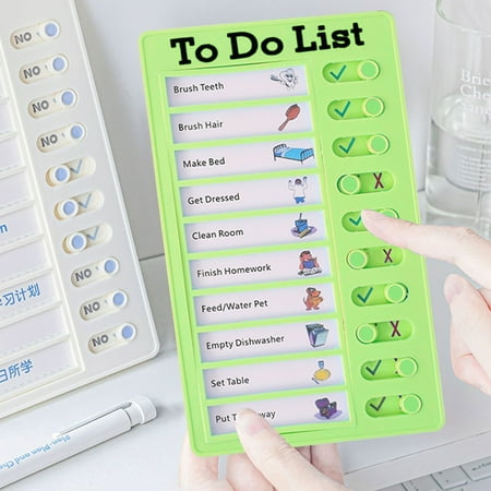 

ECHOYY Self Disciplined Clocking Device For Children Primary School Students Learning Table Good Habit Development Plan Task Artifact Table For This Summer Vacation
