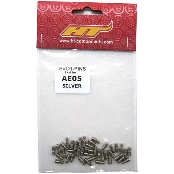 HT Components AE05(EV01) Pedal Pin Kit - Silver