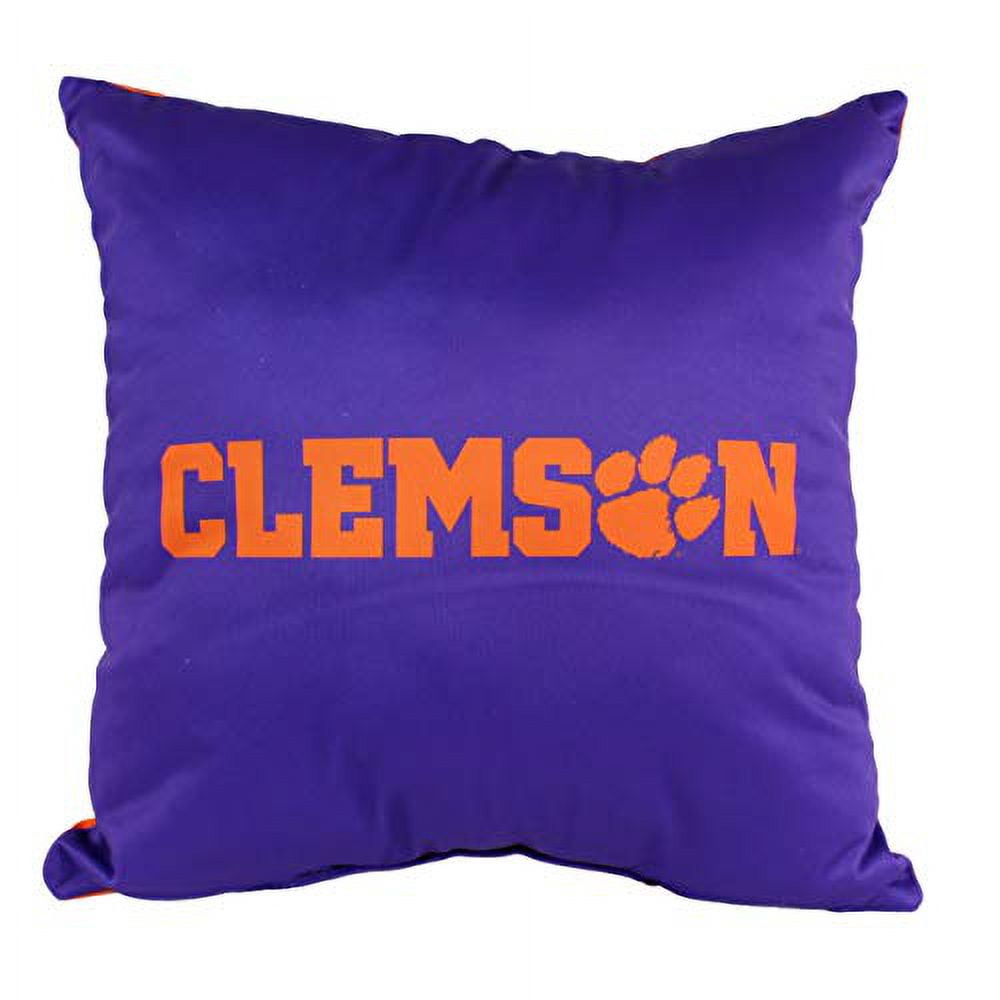 Clemson Tigers 16 inch Reversible Decorative Pillow