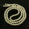 thumbnail image 2 of 10MM Creamy White Round Pearlized Glass Pearl Beads Strands for Noble Necklace Jewelry Making 10mm Hole: 1mm, 2 of 2