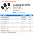 thumbnail image 2 of A/C System Valve Core and Cap Kit - Compatible with 1997 - 2012 Ford Expedition FLEX 1998 1999 2000 2001 2002 2003 2004 2005 2006 2007 2008 2009 2010 2011, 2 of 2