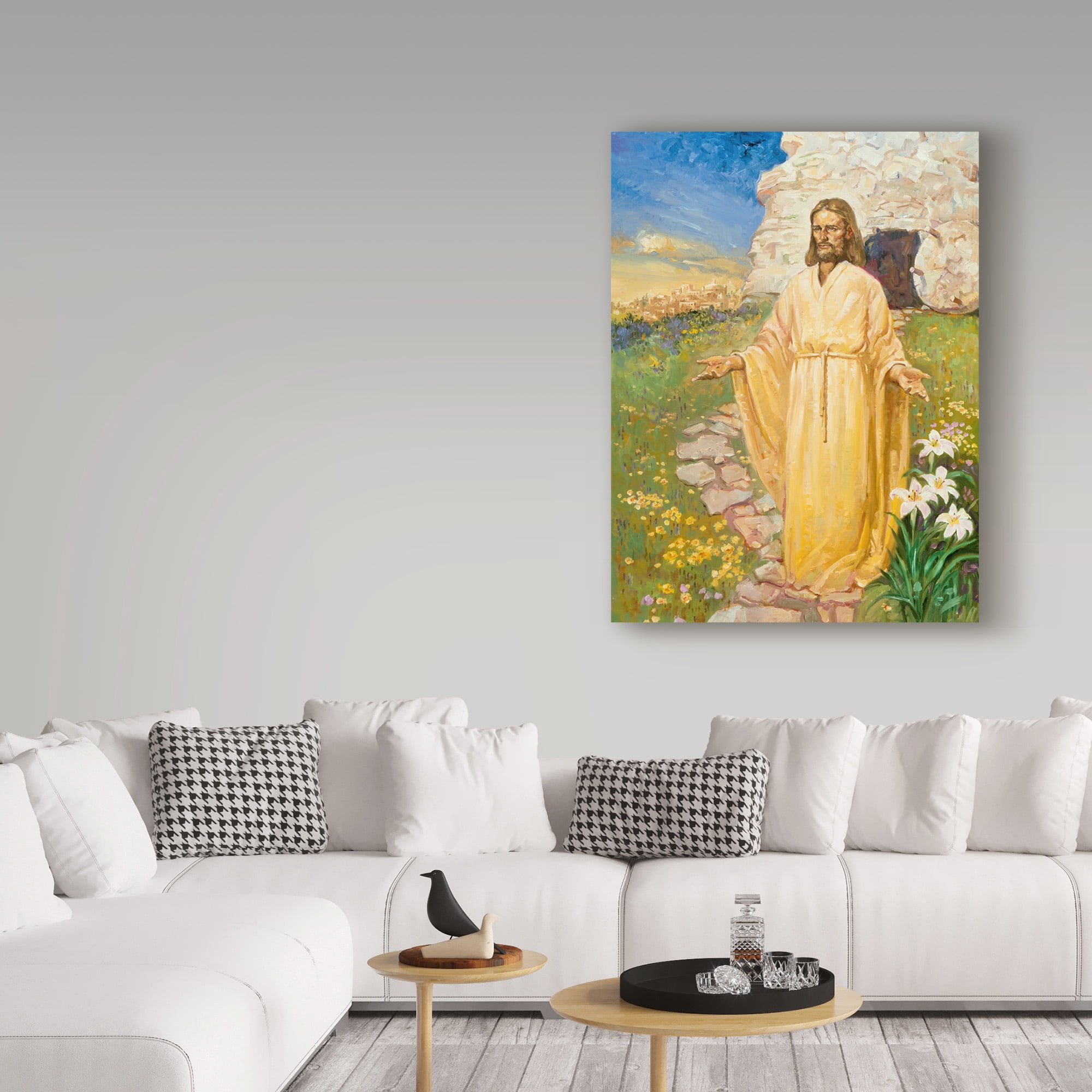 Trademark Fine Art 'Jesus Has Risen' Canvas Art by Hal Frenck