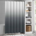 thumbnail image 3 of Grey Ombre Fabric Shower Curtain Gradient Gradual Color Washable Shower Curtains for Bathroom, Waterproof Bath Curtain with Hooks Home Decor 72x72in, 3 of 8