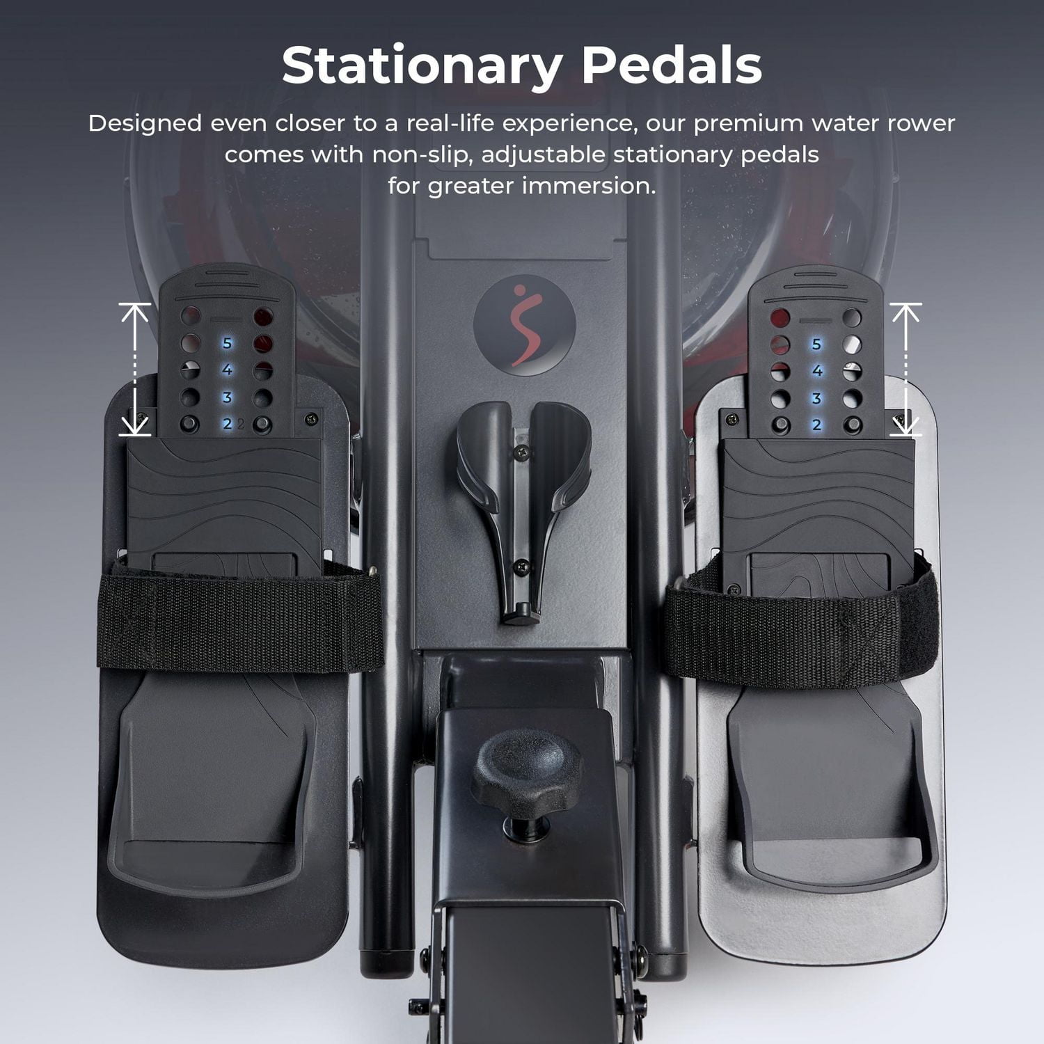 Sunny Health & Fitness Phantom Hydro Smart Water Rowing Machine with Dynamic Real-Time Resistance, Foldable 300 LB Capacity Rower with Bluetooth Connectivity and Extra Long Slide- SF-RW5910SMART