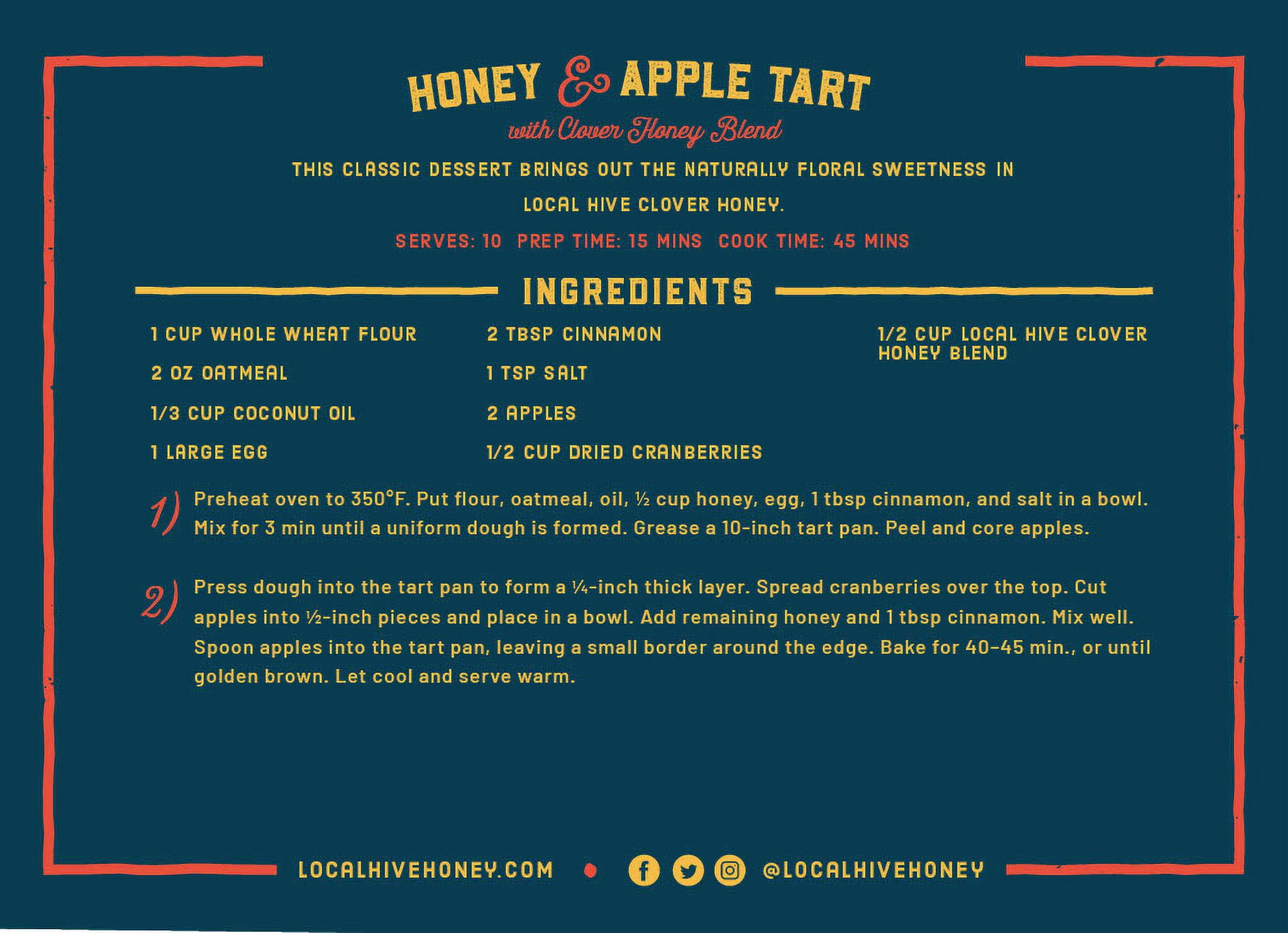 Local Hive, Raw & Unfiltered, 100% U.S. Clover Honey Blend,32 oz
