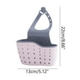 thumbnail image 2 of PVCS Kitchen Utensils Double-layer Sink Draining Basket Sponge Pool Storage Supplies Hanging Basket Draining Rack Clearance, 2 of 6
