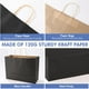 thumbnail image 4 of Bolsa de papel Kraft XPCARE, paquete de 100 con asas, 40 x 15 x 30 cm, color negro, 4 of 7