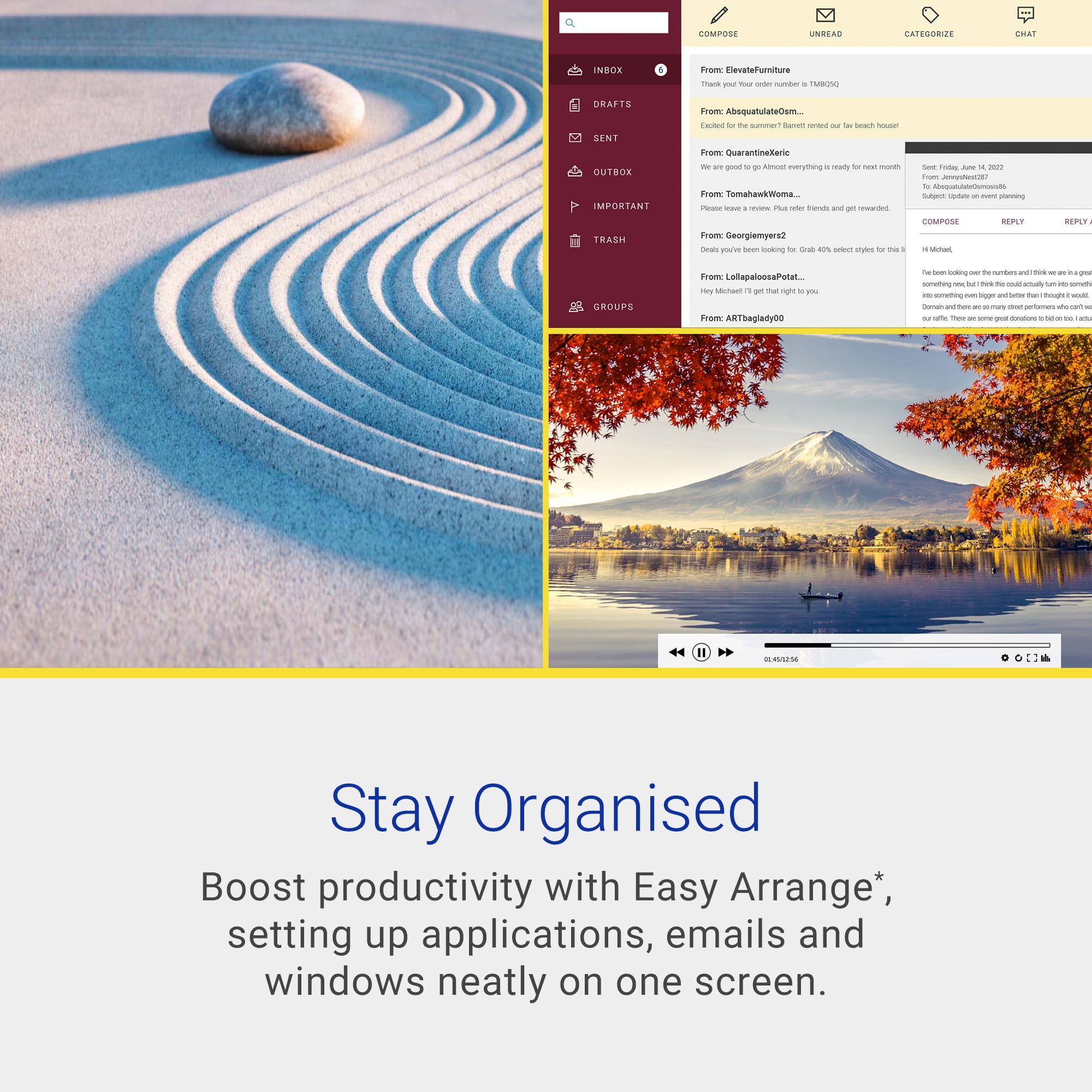 Dell 27 Monitor 27" 1440p QHD 100Hz IPS Anti-glare Computer Display Ash White, S2725DS