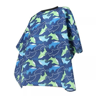 NEBULOUSTRANCE Cartoon Kids Haircut Cape Waterproof Cloth Hairdressing Salon Barber Apron-default