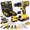 30PCS electric drill tool set, variant on 21V Cordless Impact Drill Set with LED Work Light, 2.0Ah Battery & Fast Charger, Portable Power Drill for Home Renovation Carpentry Metal Drilling