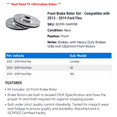 thumbnail image 2 of Front Brake Rotor Set - Compatible with 2013 - 2019 Ford Flex 2014 2015 2016 2017 2018, 2 of 2