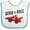 White and Blue, variant on Inktastic Born to Race Red Race Car Boys or Girls Baby Bib