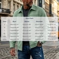 thumbnail image 4 of PNTUTB Men's Lapel Full Zip Jacket Long Sleeve Outerwear Solid Color Fashion Casual Comfort Trendy Coats with Pockets, 4 of 7