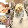 thumbnail image 4 of Efavormart 4 Bouquets Pink Realistic Artificial Rose/ Hydrangea Flower for Wedding Bouquets Centerpieces Party Home Decorations, 4 of 9