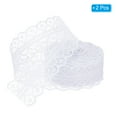 thumbnail image 3 of Uxcell 1.2 Inch Wide 25 Yards Lace Trim Ribbon Sewing Lace Roll Gift Package Pattern Wrapping White 2 Pack, 3 of 6