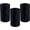 Black, variant on 3Pcs Soft Cord Nylon Yarn, Ice Linen Silk Hand Knitting Light Body Yarn Summer Sun Hat Yarn Craft Yarn for Crocheting for DIY Summer Shoes Bags Cushions Cell Phone Bags 3.53ounces/Roll