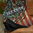 thumbnail image 3 of Lazaofficial Personalized Name Blanket, Football Gifts, Football Blanket, 3 of 8