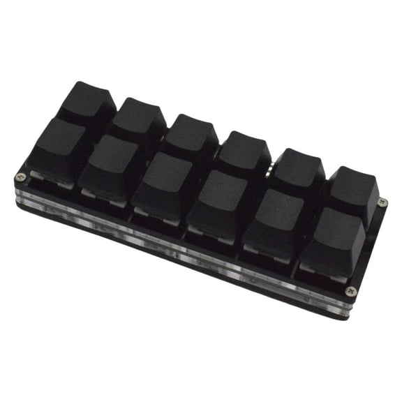 Mini 12-Key Programmable Macro Keyboard with Hot-Swappable Keys for Gaming, Featuring DIY Customization and Multi-System Support