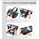 thumbnail image 4 of Bolsa de viaje plegable, bolsa grande de fin de semana, bolsa de equipaje de mano para mujeres y hombres, bolsa de deporte impermeable, bolsa de hospital para mujeres para viajes, gimnasio, avioneta,, 4 of 6