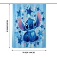 thumbnail image 4 of Lheaggik Cute Cartoon 4 Pcs Bathroom Sets with Shower Curtain and Rugs, Waterproof Polyester Shower Curtain Sets with Hooks, 4 of 5