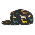 thumbnail image 3 of Fotbe Plaid Dachshund Flat Bill Visor Cap Classic Snapback Hat Polyester Foam Trucker Hat Trucker Cap Adjustable Baseball Cap, 3 of 9