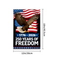 thumbnail image 4 of Amhnf American Eagle Flag 1776 2026 250 Years Of Freedom Patriotic Garden Flag For Home Outdoor Garden Yard Decor 12x18 inch, 4 of 5