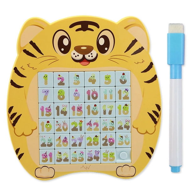 Fiudx Juguetes 36 Números Cuadrados Rompecabezas Grande Juguete Para Niños Inteligencia Diy Tablero Para Escribir Y Dibujar Magnético