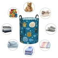 thumbnail image 6 of Fotbe Cute Colorful Owls And Trees Laundry Basket with Handles, Waterproof Large Laundry Hamper, Wash Bag for Corner Dorm, Rolling Laundry Basket with Handles-Small, 6 of 8