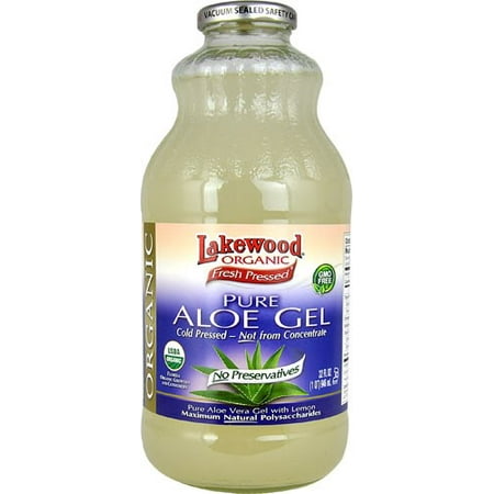 Lakewood Organic Pure Aloe Vera Gel, 32 Ounce