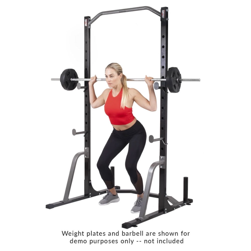 Body Champ PBC530 Power Rack System with Olympic Weight Plate, 46" Wide, Max. Weight 300 Lbs.