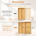 thumbnail image 2 of Organizador de cajones para utensilios Lifewit Expendable Bamboo, 3 compartimentos, 2 of 9