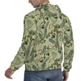 thumbnail image 6 of Haiem Tropical Plants Green Patterned Men's Hoodie with Kangaroo Pocket - Ideal Pullover Sweatshirt for Daily Wear, Travel, and Home-4X-Large, 6 of 7