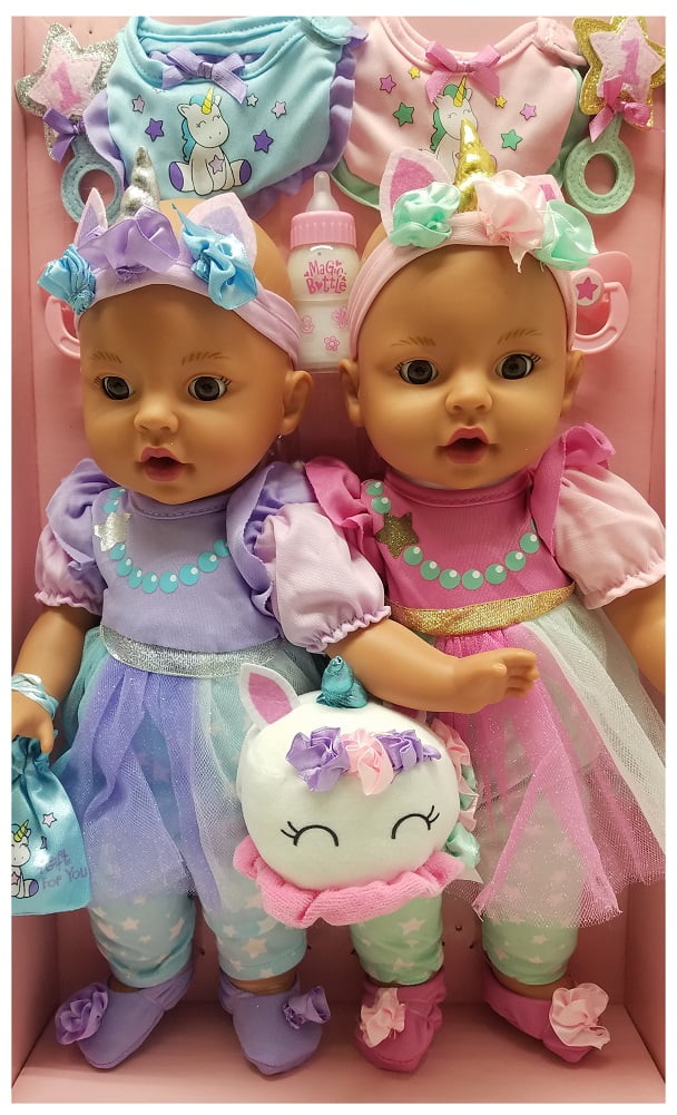 celebrating twins dolls unicorn