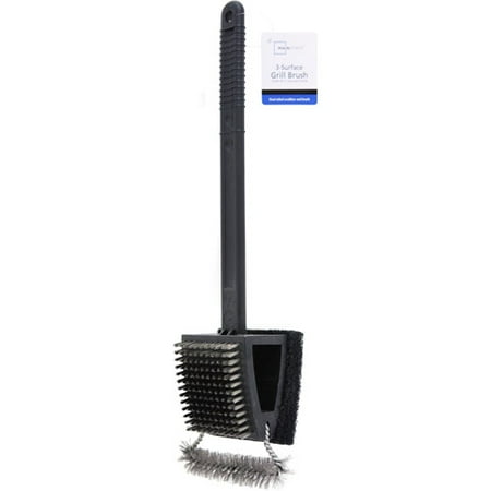 Mainstays Oversized Triple Action Dual Grill Brush