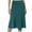 Green, variant on yillto Women's Midi Skirts High Waist Lounge Loose Summer Ladies Lightweight Flare Skirt S-3XL