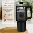thumbnail image 5 of Best Dad Ever Tumbler 40Oz, Gifts for Dad for Christmas Birthday Valentine Fathers Day, Dad Coffee Cup Stainless Steel Insulated Tumblers with Lid & Straw, Dads Gift from Daughter Son, 5 of 6