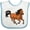 White and Blue, variant on Inktastic Wild Mustang Horse Galloping Boys or Girls Baby Bib