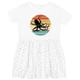 thumbnail image 3 of Inktastic Octopus Vintage Sunset Girls Toddler Dress, 3 of 5